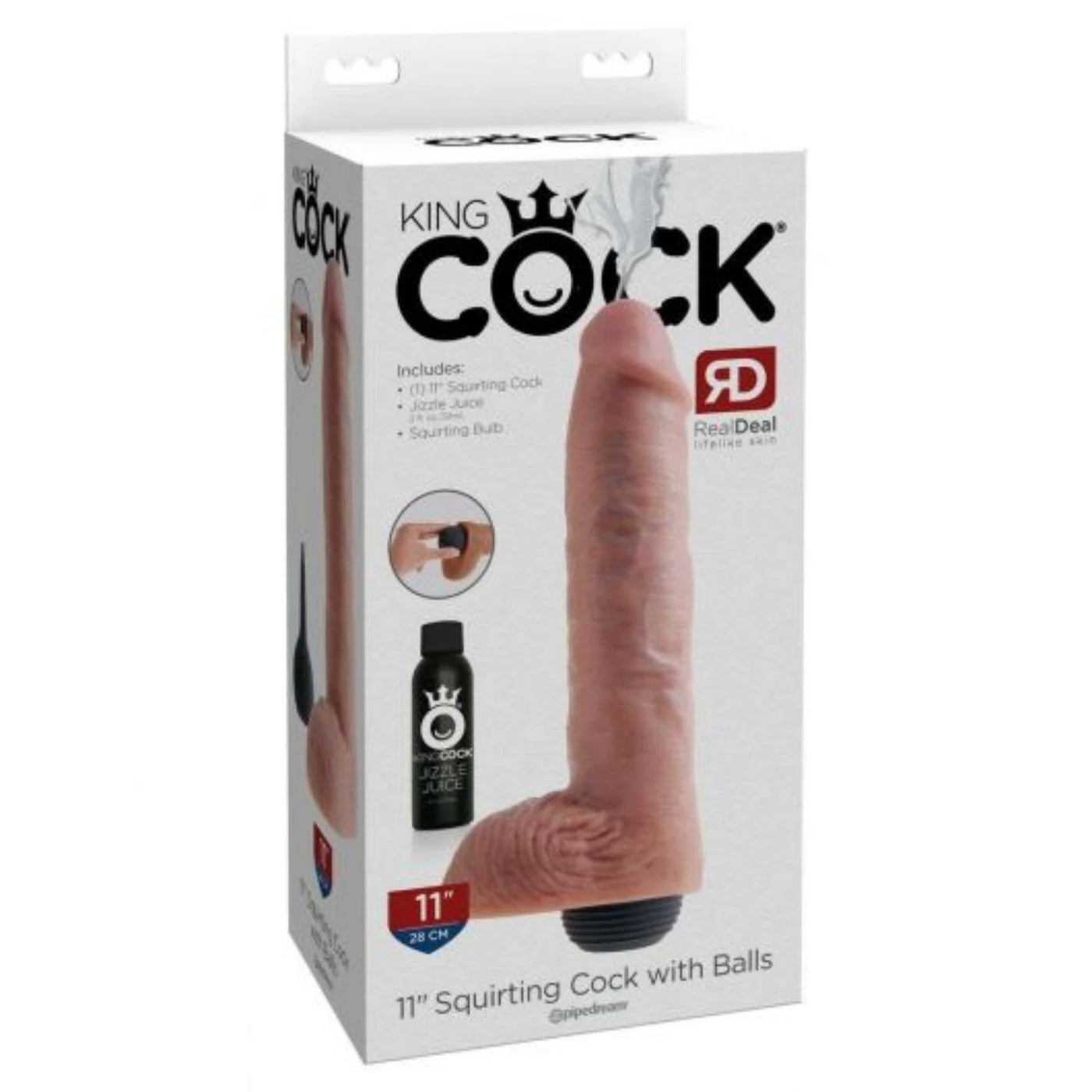 Pipedream King Cock Squirting Boşalabilir 28 Cm Amerikan Penis