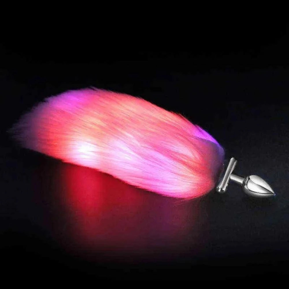 Erox The Anal Fantasy Led Lamp Tail Plug Işıklı Kuyruklu Anal Plug
