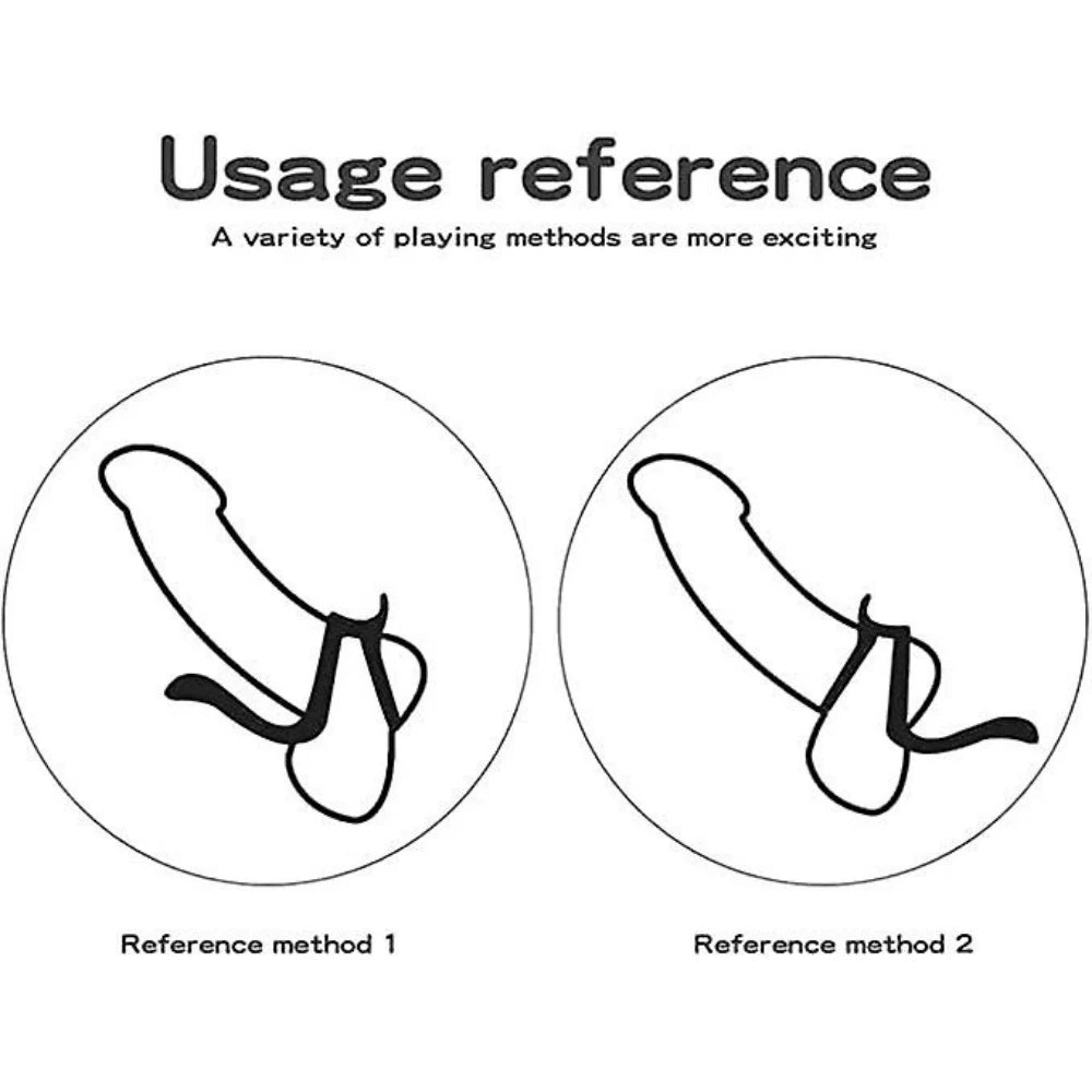 Erox Tail Perine Testis Destekli Esnek Penis Halkası