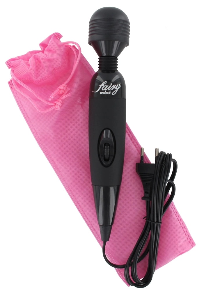 Erox Fairy Wand Güçlü Titreşimli Elektrikli Masaj Aleti-Black