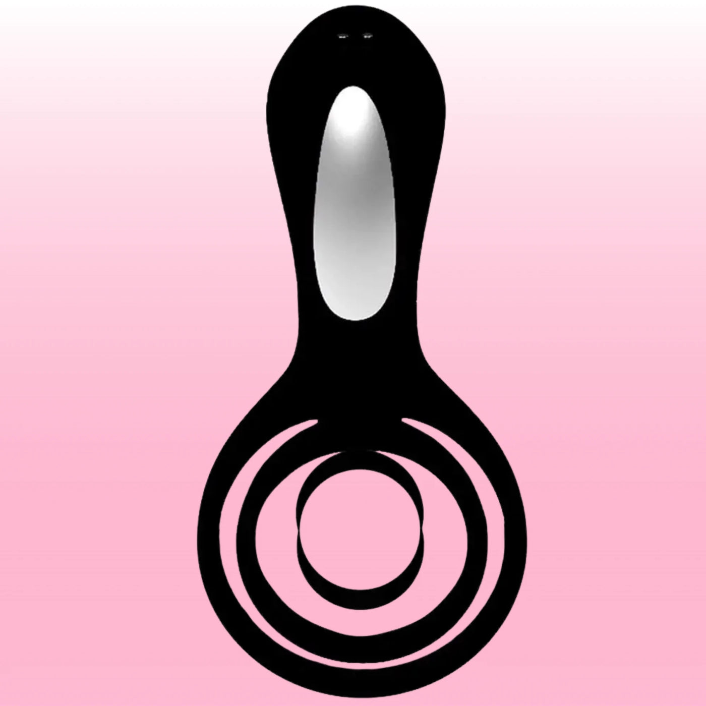Erox The Cock Ring Clitoral Stimulation Penis Kafesi-Black