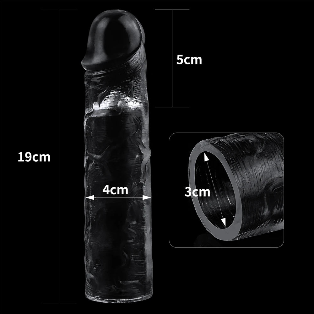 Lovetoy Flawless Clear 5 cm Dolgulu Şeffaf Penis Kılıfı