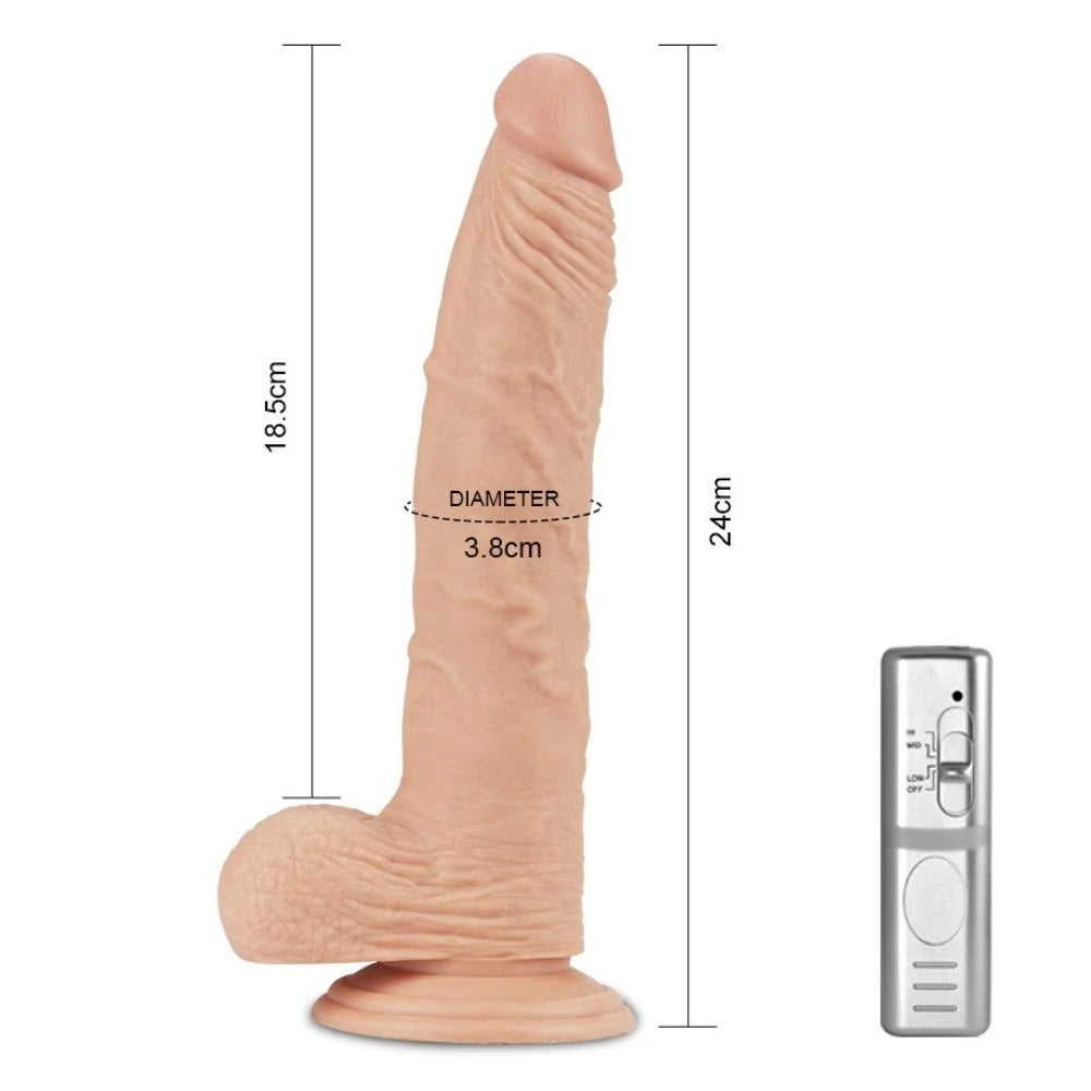 Lovetoy Real Extreme 24 cm Titreşimli Realistik Penis
