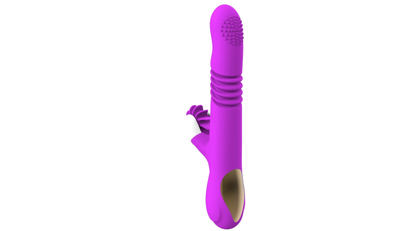 Erox Licking Life İleri Geri Hareketli Klitoral Stimülasyon Vibratör-Purple