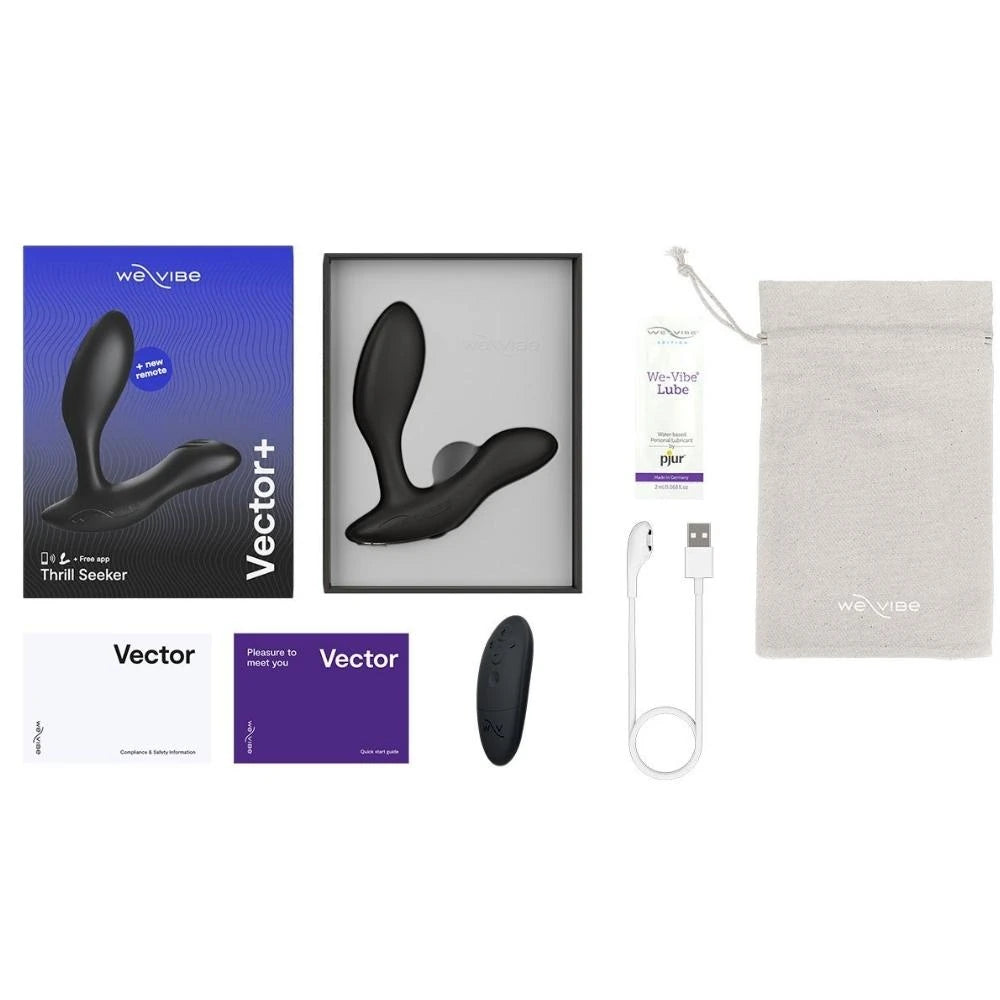 We-Vibe Vector+ Telefon Kontrollü Uzaktan Kumandalı Prostat Masaj Vibratörü