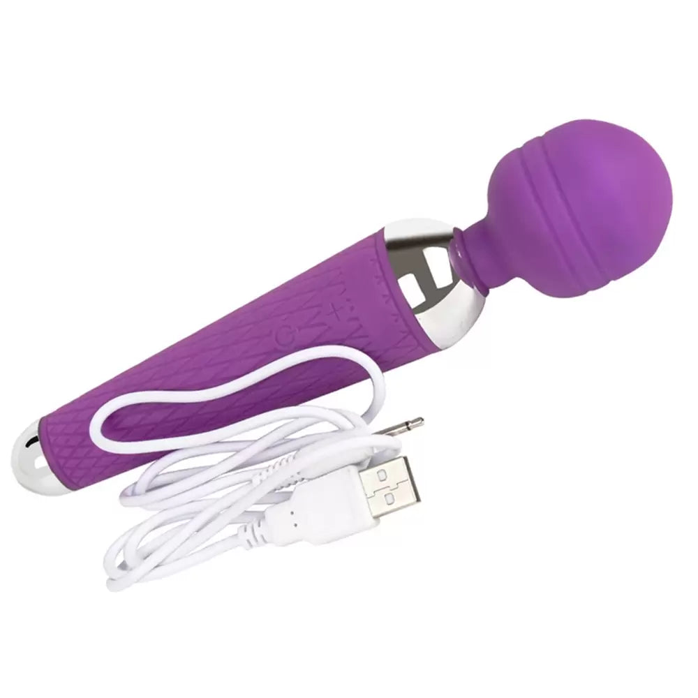 Wi-Wand Yüksek Titreşimli Güçlü Medikal Masaj Vibratörü Mor