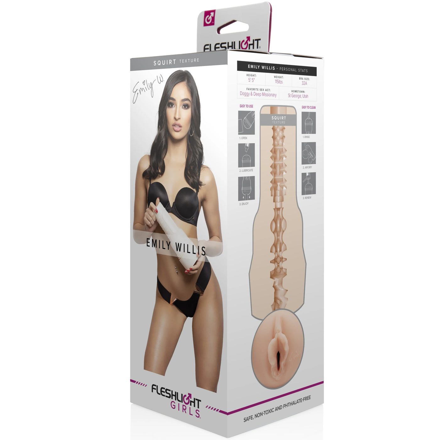 Original Fleshlight Girls Emily Willis Squirt Vajina Mastürbatör