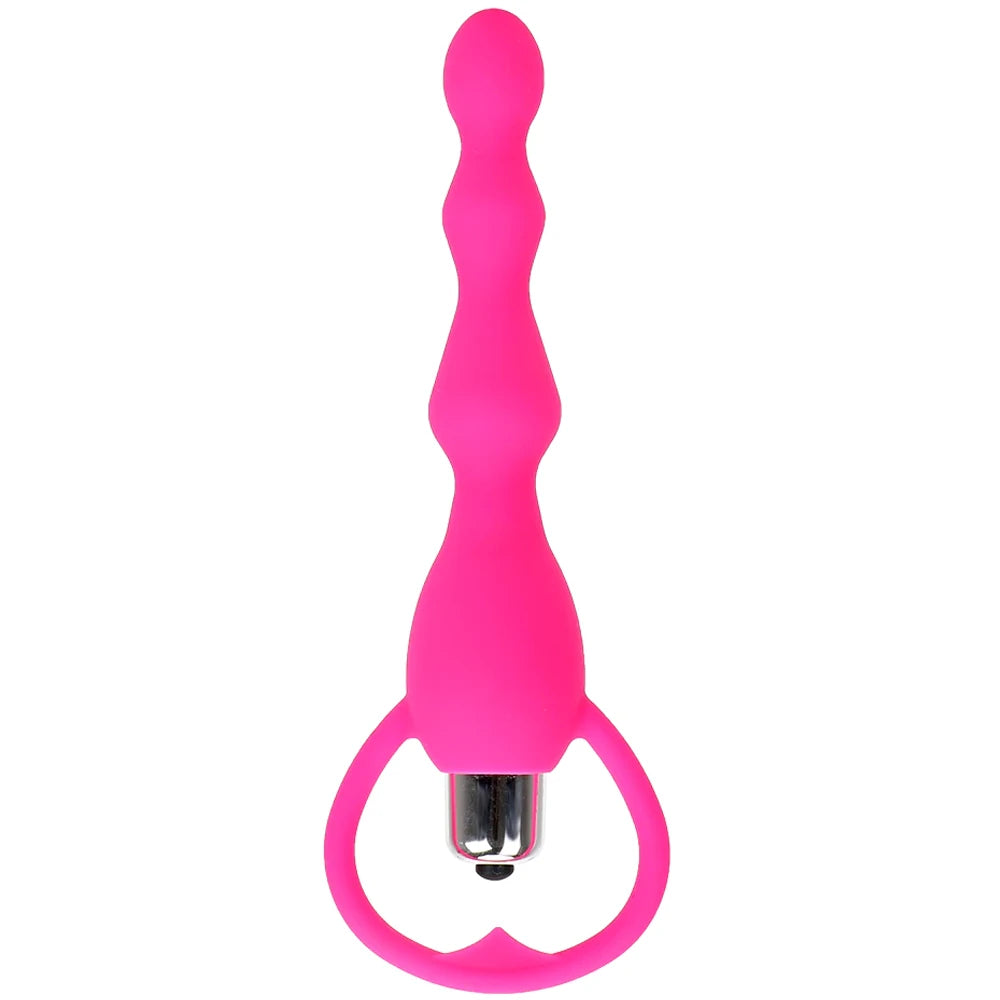 Erox Anal Fantasy Boğumlu Titreşimli Anal Vibratör-Pink