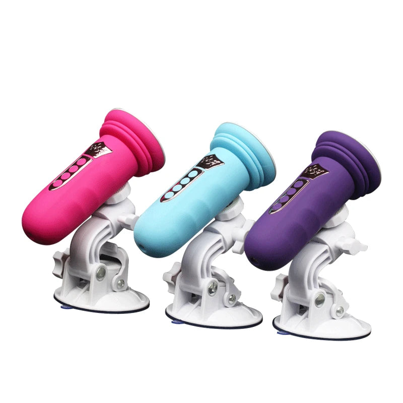 Erox Suction Cup Sex Machine Realistik Penis Uyumlu Seks Makinesi-Purple