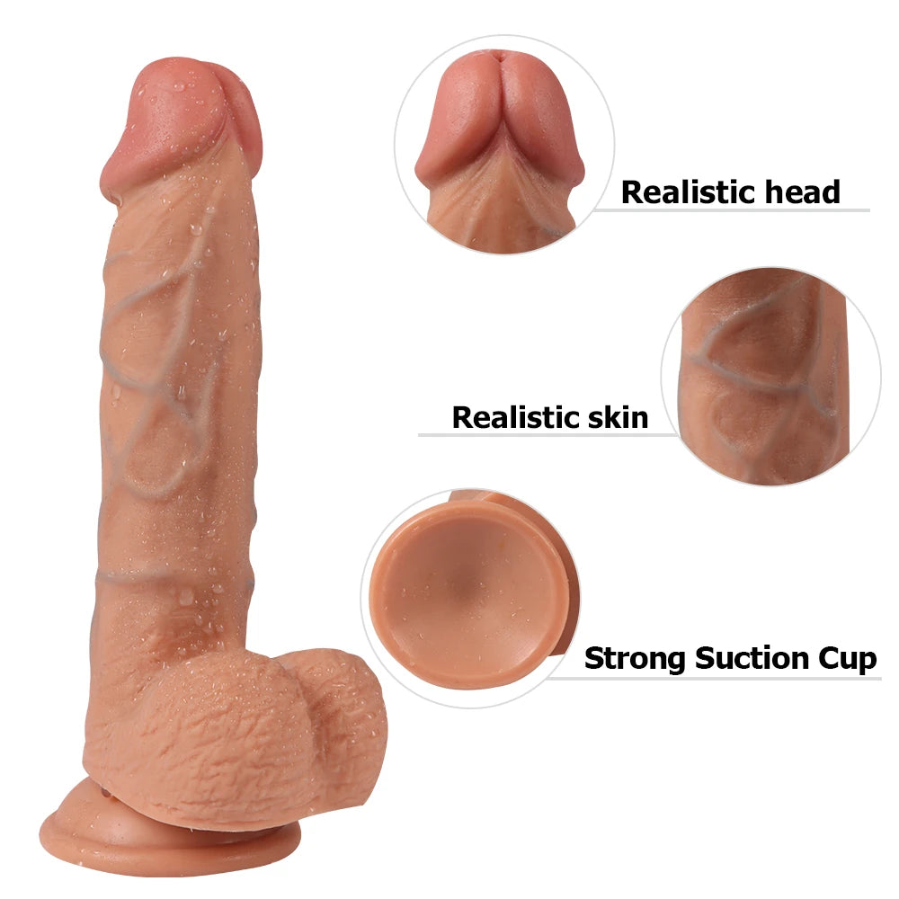 Shequ Dildo Series Hans 21 Cm Belden Bağlamalı Realistik Penis