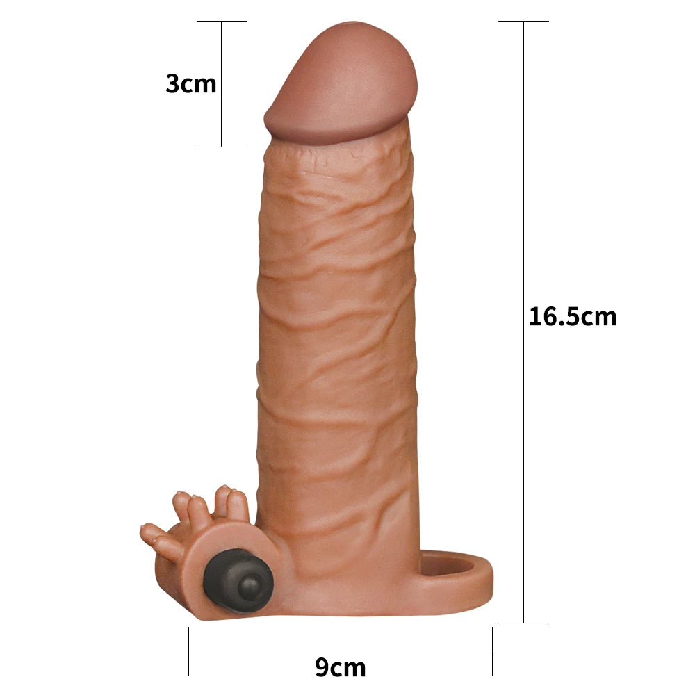 Lovetoy Pleasure X-Tender Vibrating Sleeve 3 cm Uzatmalı Penis Kılıfı
