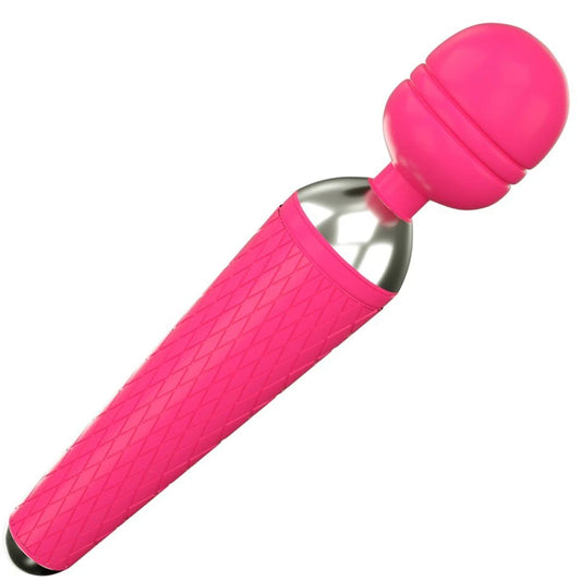 Wi-Wand Yüksek Titreşimli Güçlü Medikal Silikon Masaj Wand Vibratör Pembe