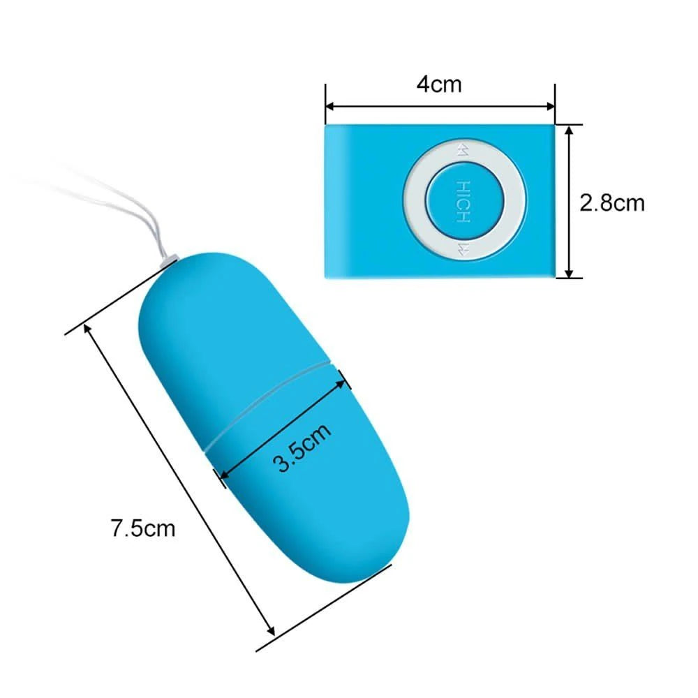 Erox Exovid 20 Mod Uzaktan Kumandalı Giyilebilir Vibratör-Blue