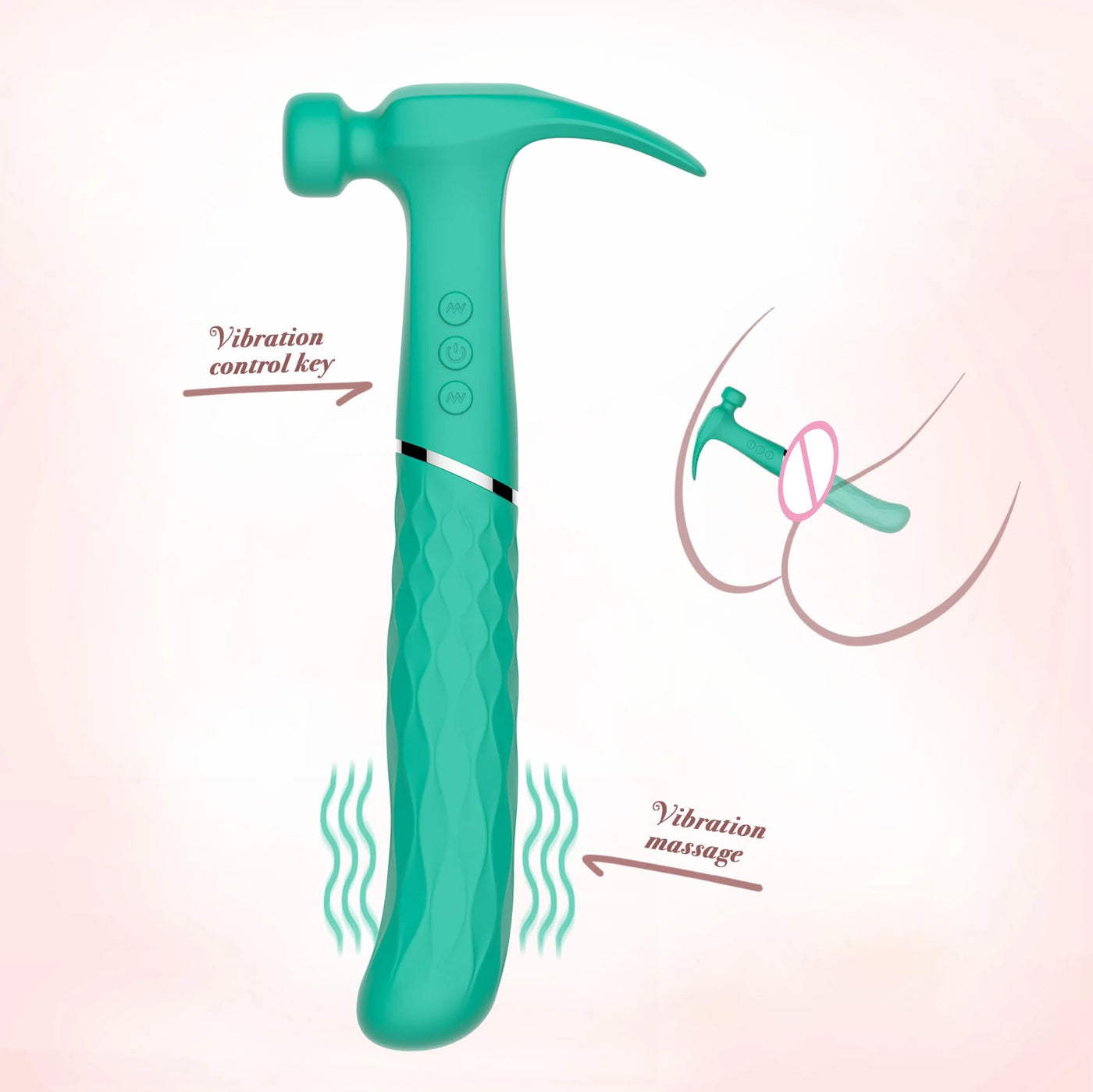 Erox Hammer Love Green Ultra Güçlü Çekiç Vibratör