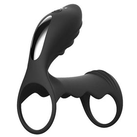 Erox The Cock Ring Clitoral Stimulation Penis Kafesi-Black