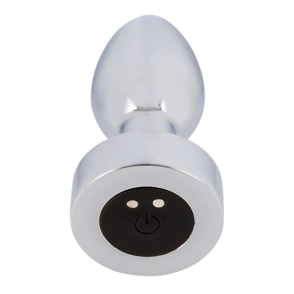 Anos Heavy Metal Butt Plug With Vibration Anal Plug Vibratör