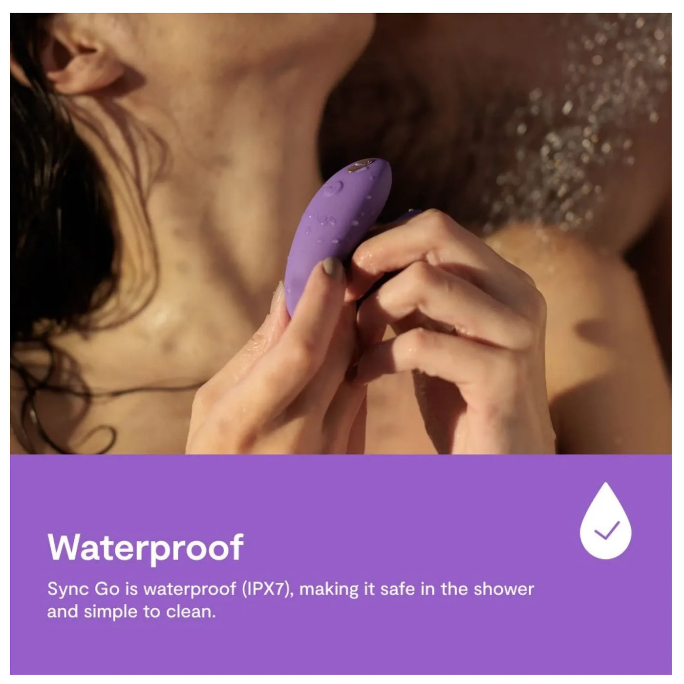 We-Vibe Sync Go App-Controlled Couple Vibrator - Purple