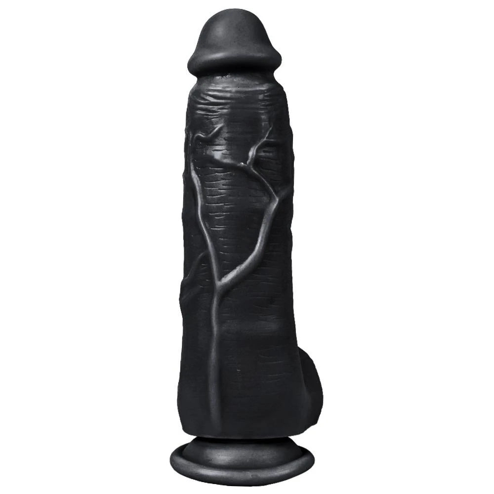 Xise Dildo Series Adam Rubber 21 cm Realistik Zenci Penis XS-WBC10012-Black