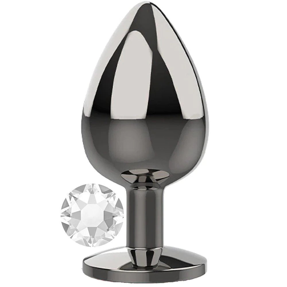 Erox White Jewellery Large Lüks Çelik Anal Plug
