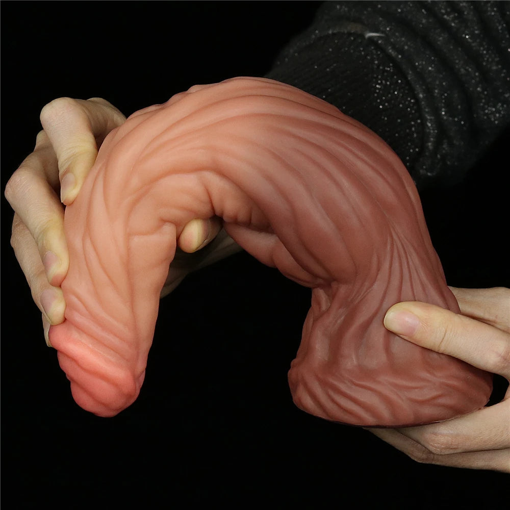 Lovetoy Dual Layered Platinum Silicone 24.5 Cm Monster Realistik Dildo