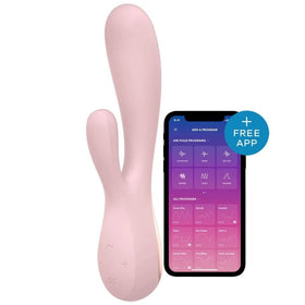Satisfyer Mono Flex Telefon Kontrollü Rabbit Vibratör-Pink