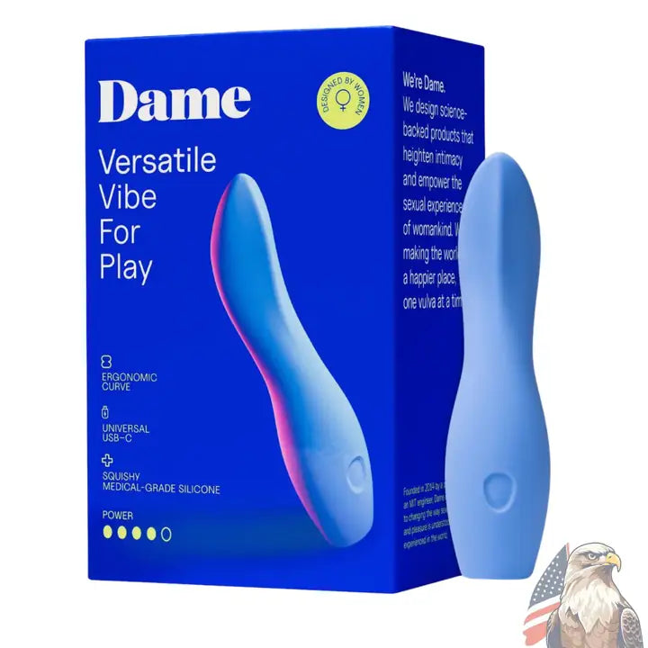 Dame Products Dame Versatile Vibe For Play Şarjlı G-Spot Vibratör-Blue