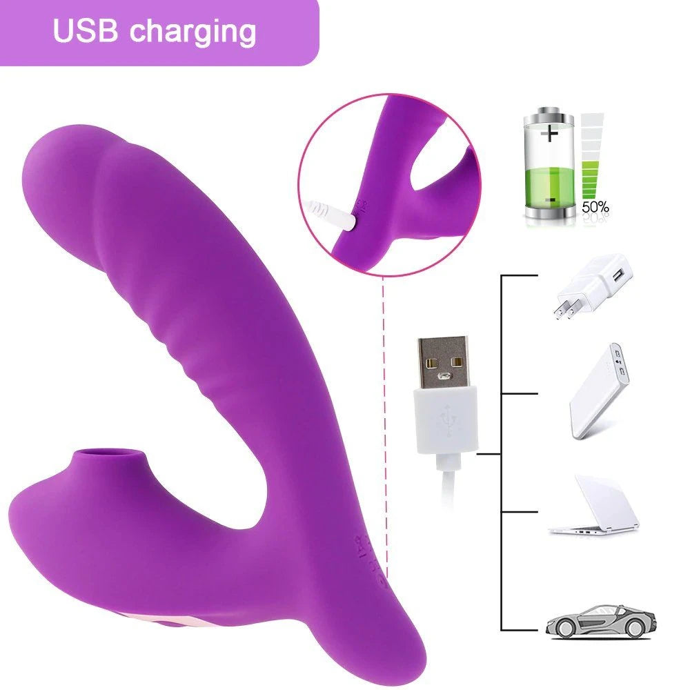 Erox Emiş Güçlü ve G-Stimulant 10 Mod Vibrator