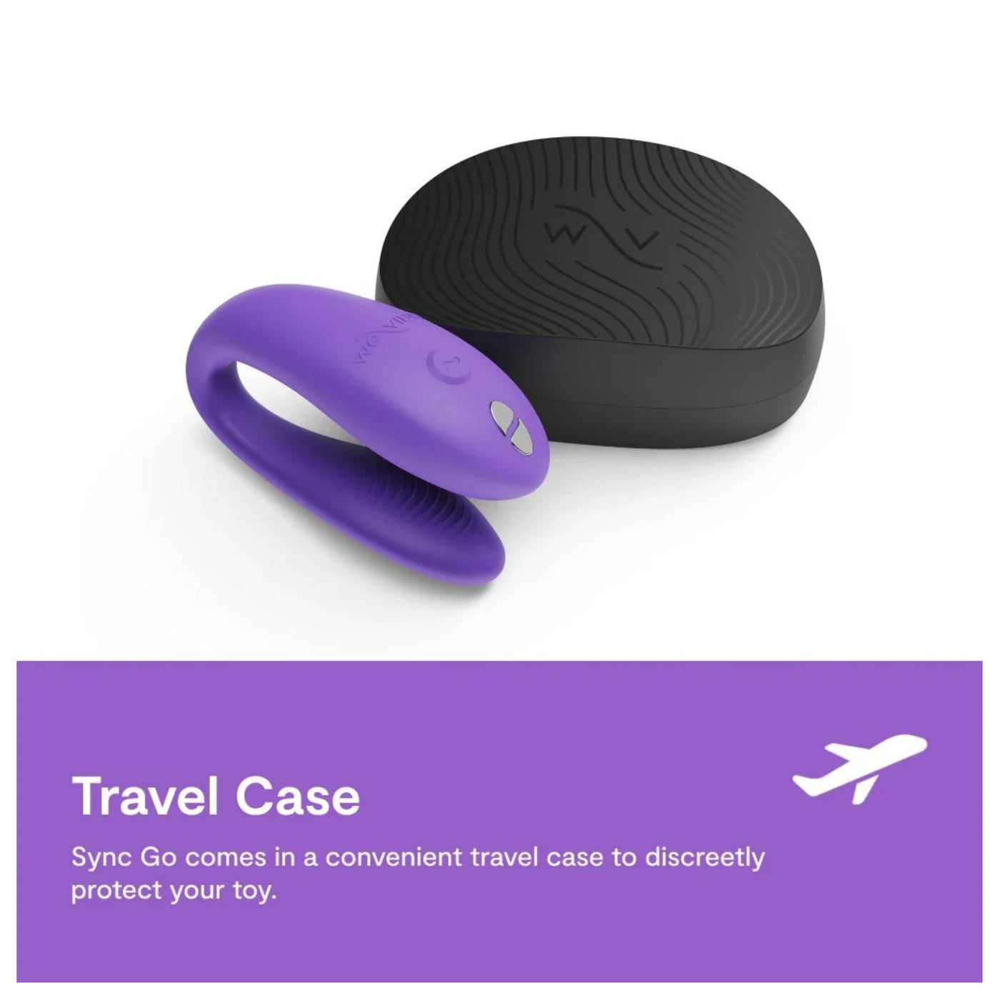 We-Vibe Sync Go App-Controlled Couple Vibrator - Purple