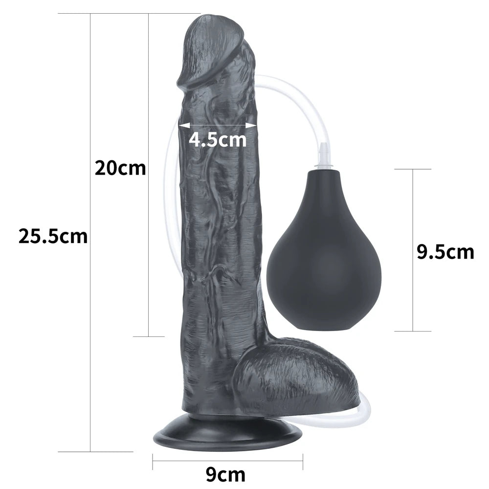 Lovetoy Squirt Extreme Dildo 25 Cm Boşalabilir Kemerli Realistik Penis LV116025