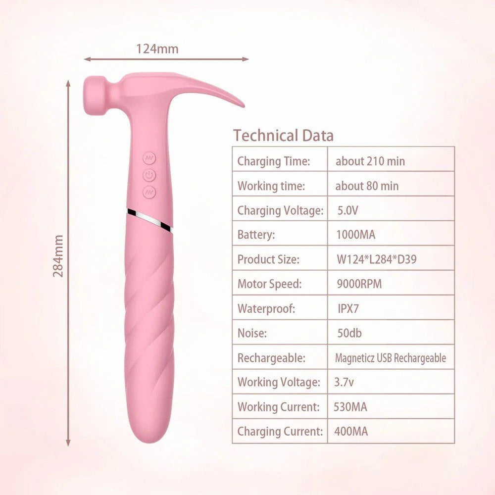 Erox Hammer Love Pink Ultra Güçlü Çekiç Vibratör
