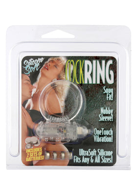 Seven Creations Cock Ring Şeffaf Esnek Titreşimli Penis Halkası