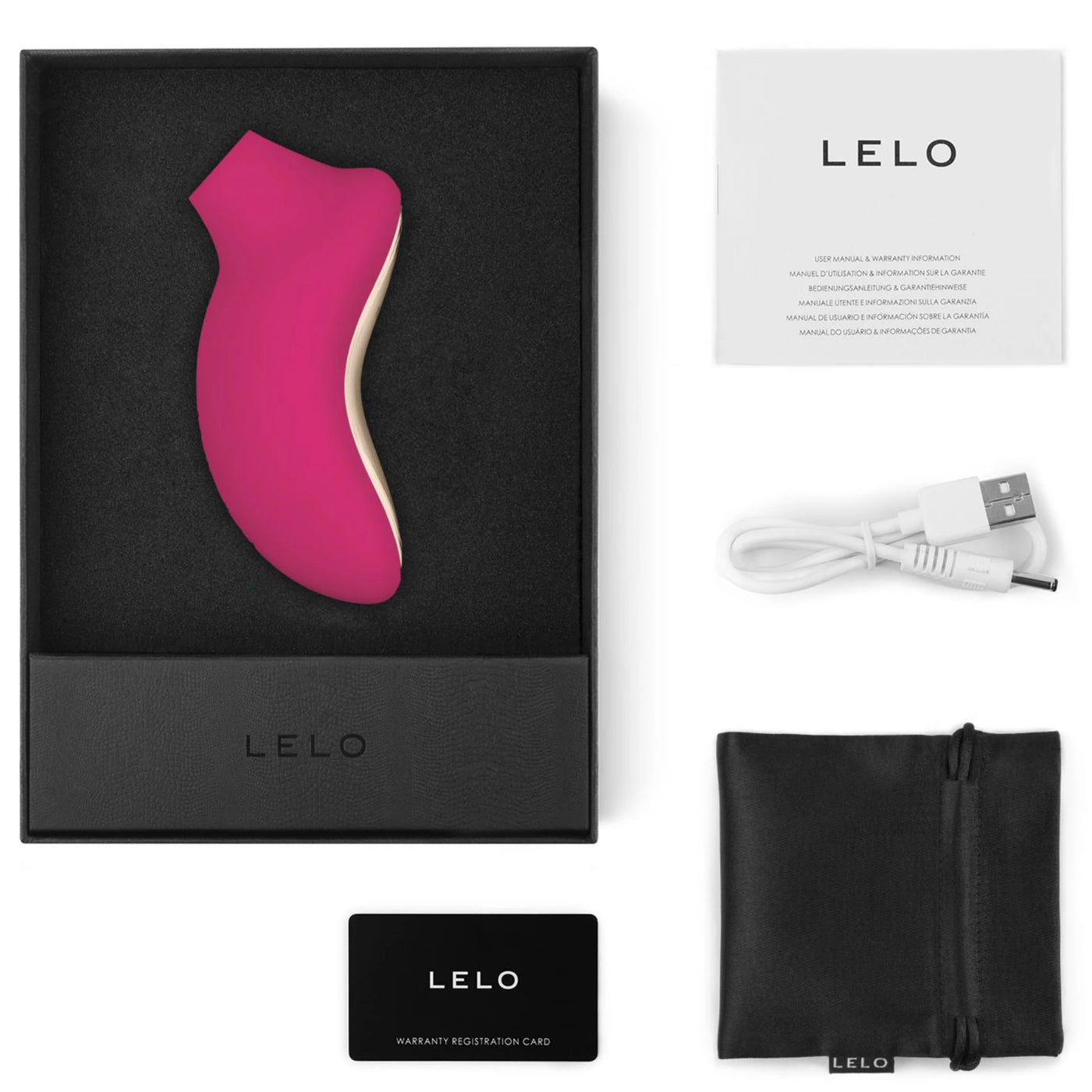 Lelo Sona 2 Sonic Cerise Clitoral Massage Emiş Güçlü Vibratör