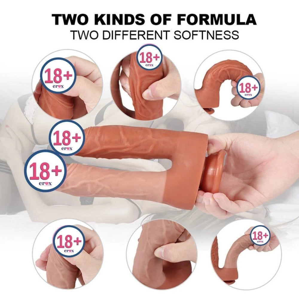 Xise Dildo Jamie Dual Layered Çift Katmanlı Çift Taraflı Penis XS-WBD10076
