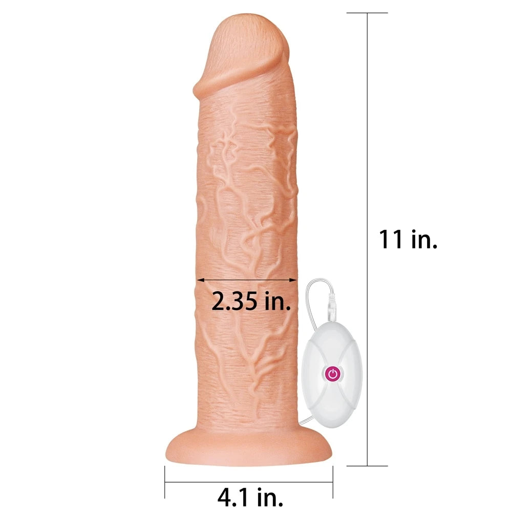 Lovetoy Realistic Dong Vibrating Dildo 28 Cm Büyük Realistik Titreşimli Penis LV111121