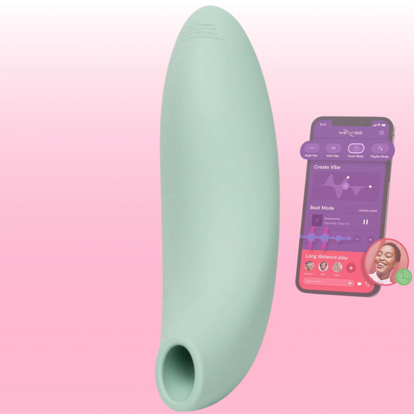 We-Vibe Melt 2 Telefon Kontrollü Hava Klitoris Uyarıcısı Emiş Güçlü Vibratör