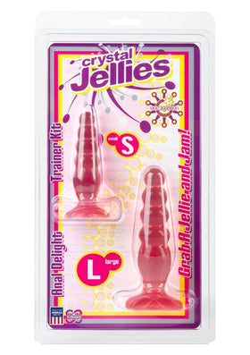Doc Johnson Crystal Jellies Silikon Anal Plug Başlangıç Seti
