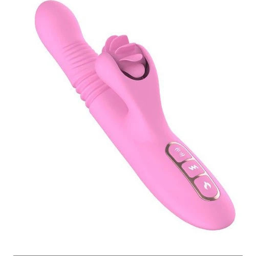 Dibe Haloy Vella Thrusting İleri Geri Hareketli Oral Seks Rabbit Vibratör