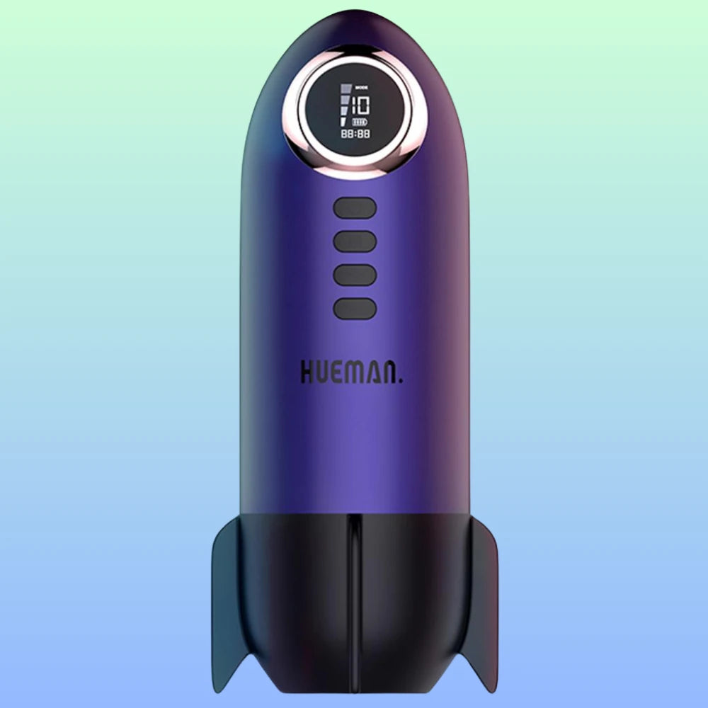 Hueman Rocket Emiş Güçlü ve Titreşimli Mastürbatör