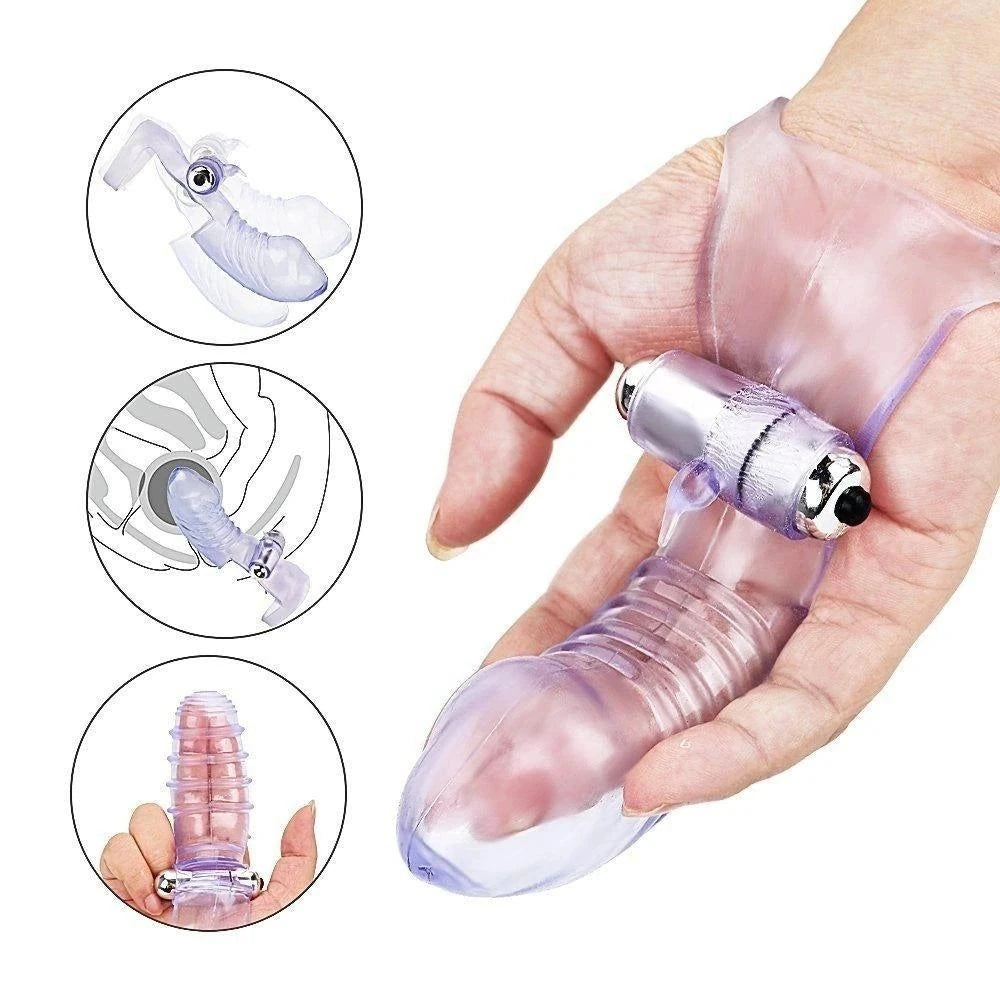 Erox Finger Vibe G-Stimulant 10 Mod Parmak Vibratör-Purple