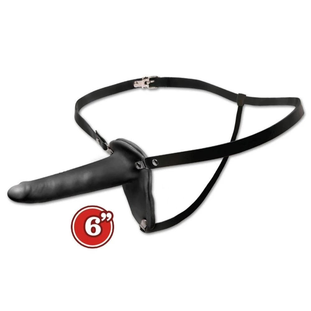 Fetish Fantasy Serisi Beginners Penetrix Strap-On Black 15 Cm Kemerli Penis