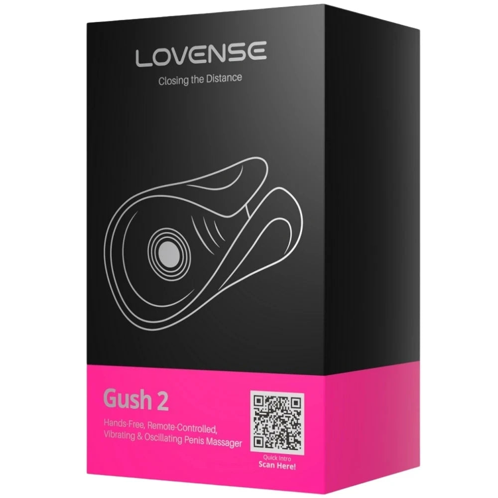 Lovense Gush 2 Uygulama Kontrollü Titreşimli ve Salınımlı Penis Masaj Aleti