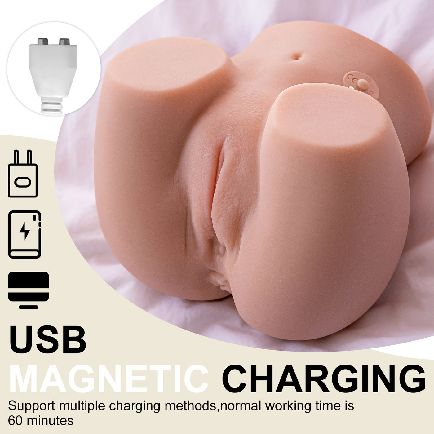 Shequ Connie Vibrating Masturbator Realistik Kalça SQ-MAV50064