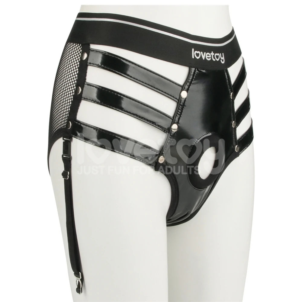 Lovetoy Rebellion Reign Iconic Harness Strap on Set LV781001B M/L