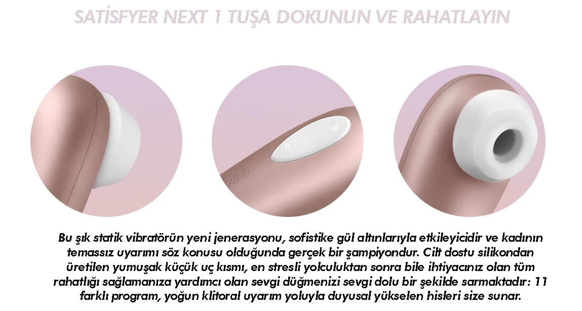 Satisfyer 1 Next Generation Emiş Güçlü Vibratör