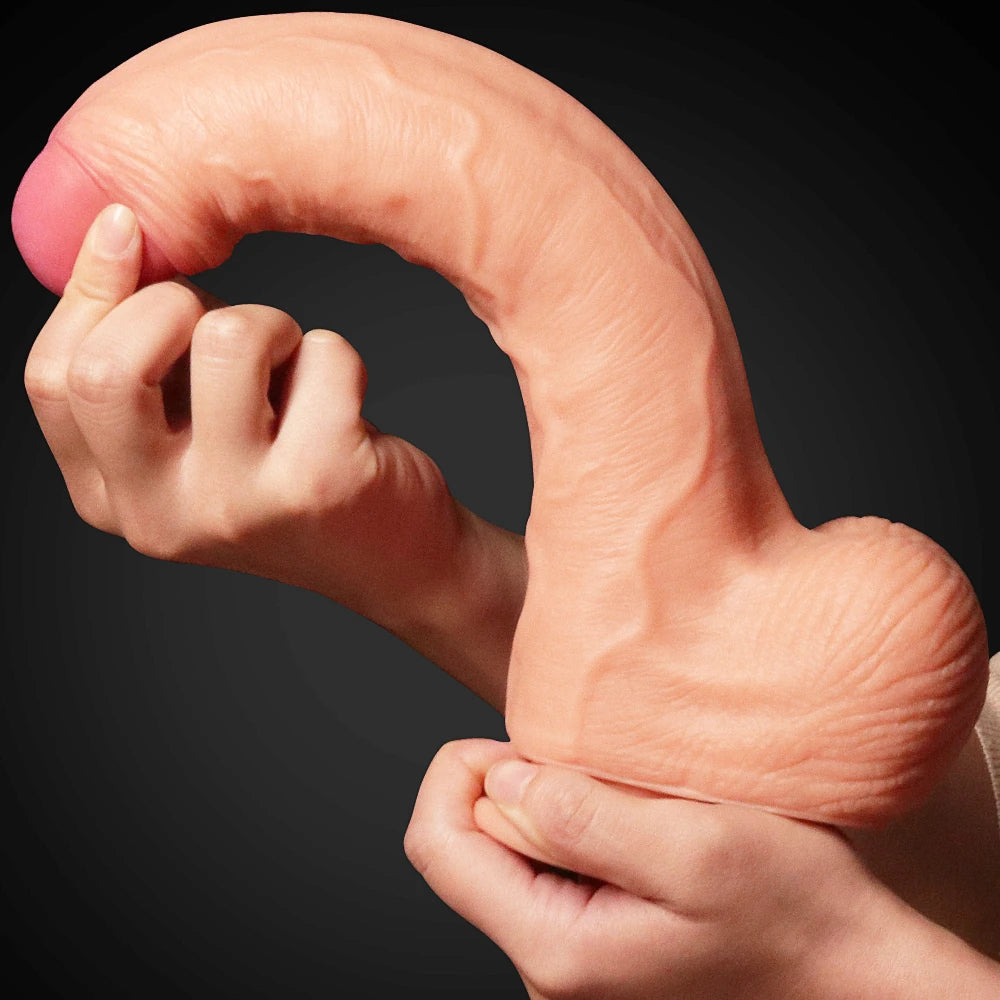 Lovetoy Dual Layered Platinum Silicone Cock 28 cm Realistik Penis LV411011