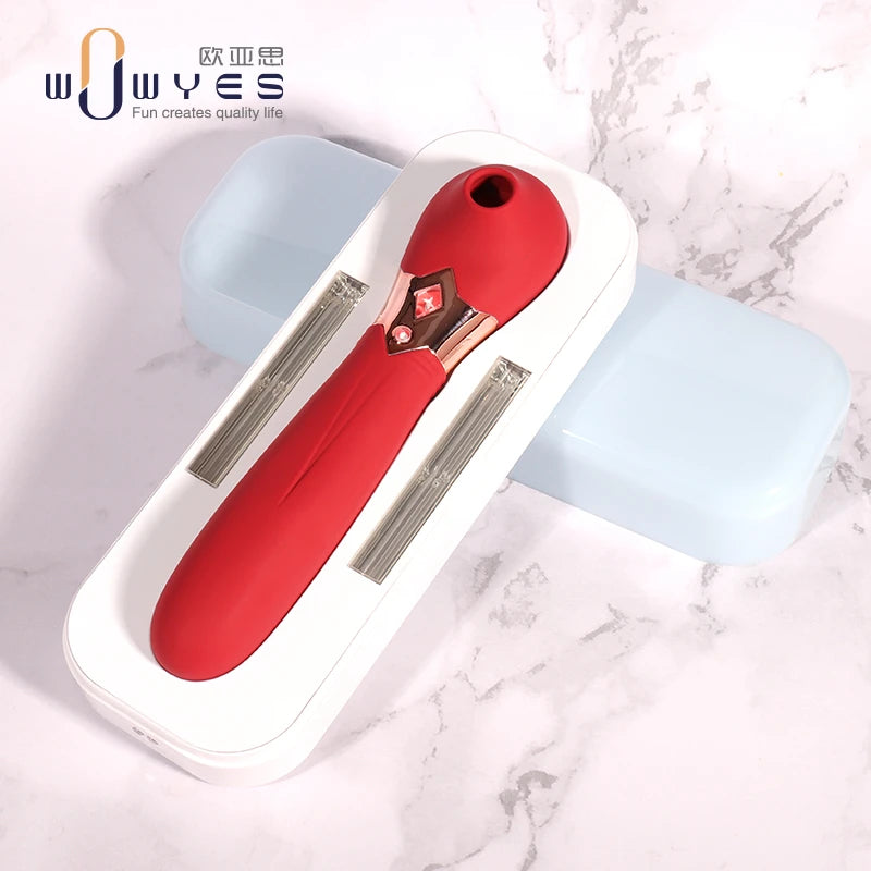 Wowyes S4 Sucking Massager Klitoris Emiş Güçlü Vibratör-Red