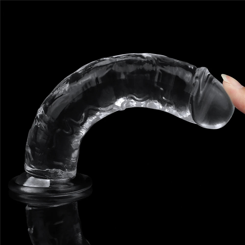Lovetoy Flawless Clear Dildo 18 cm Realistik Jel Penis
