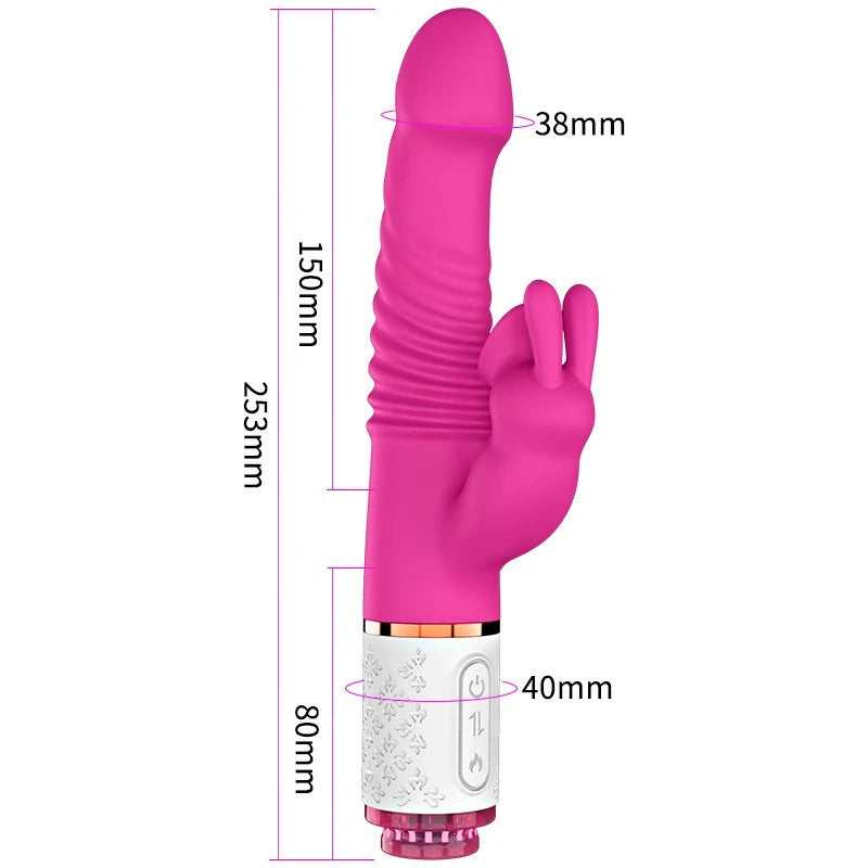 Dibe Sex Massager Emiş Güçlü ve İleri Geri Hareketli Rabbit Vibratör