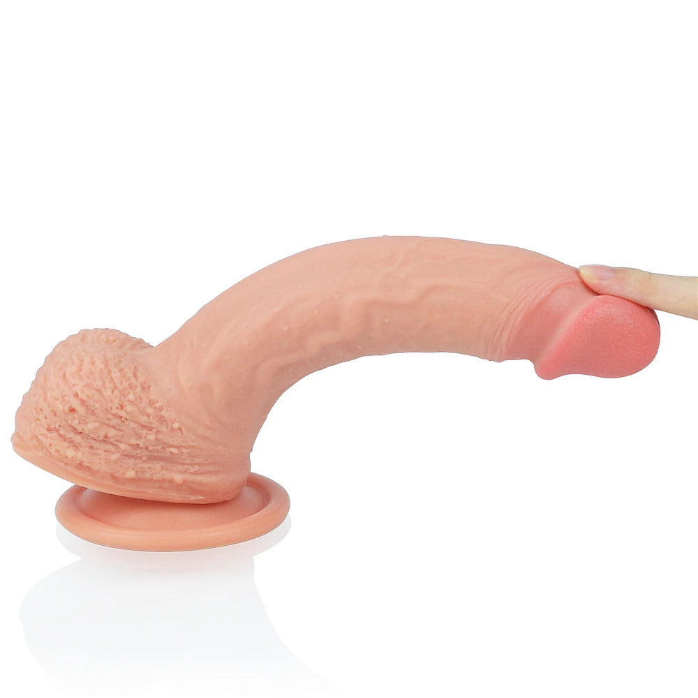 Lovetoy Dual Layered Silicone Cock 21.5 cm Realistik Penis LV4003F