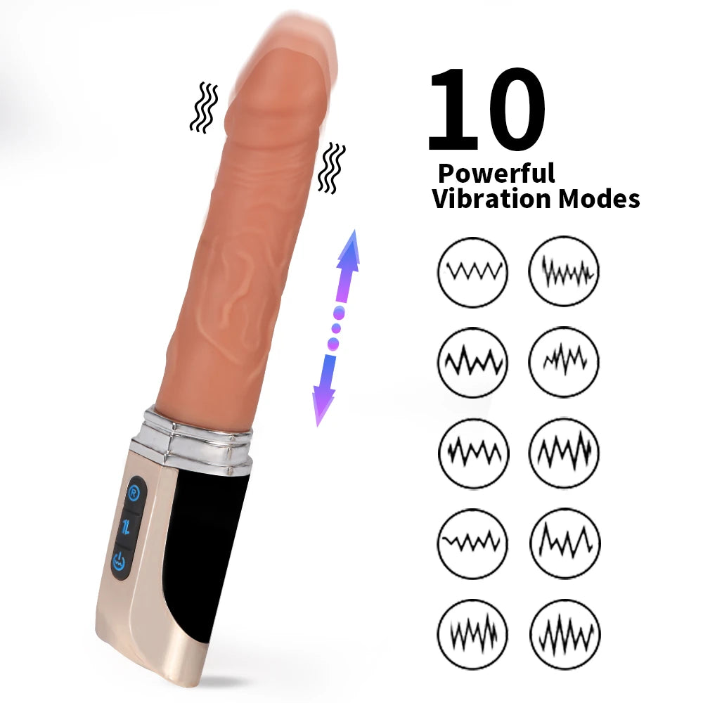 Shequ Jose Thrusting İleri Geri Hareketli Titreşimli Penis